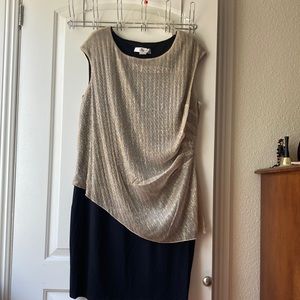 Black and gold dress. Size 20W